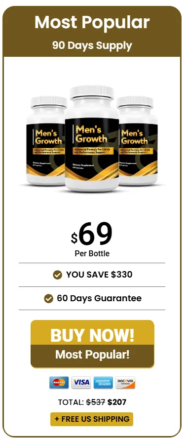 Men’s Growth three bottles order